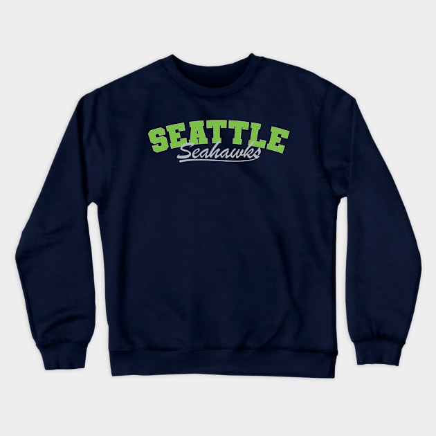 Seattle Seahawks Crewneck Sweatshirt by Nagorniak